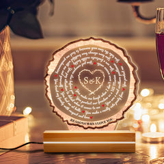 Custom Valentines Gifts for Him | Custom Song Lyrics Acrylic Plaque