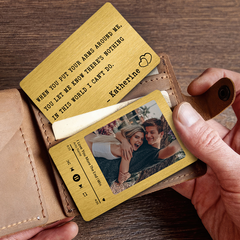 Customized Valentines Gifts for Him | Custom Song Wallet Insert Card