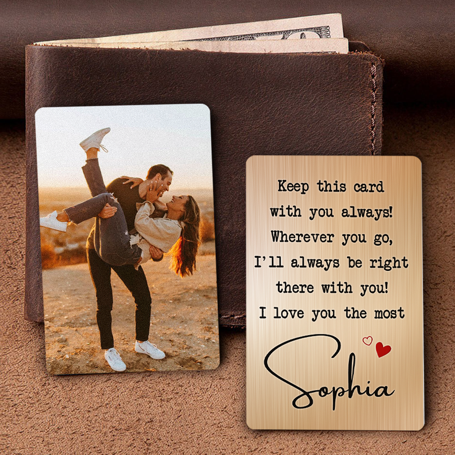 Customized Valentines Gifts | Personalised Valentines Gifts for Him | Personalized Wallet Card