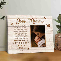 First Mother’s Day Gift | Dear Mommy Canvas Mothers Day Painting