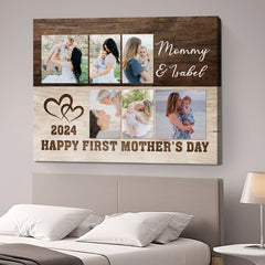 First Mother’s Day Gift | Custom Canvas Photo Collage For New Mom