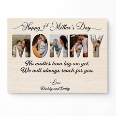 First Mother’s Day Gift | Mommy Photo Collage Mother’s Day Canvas Art