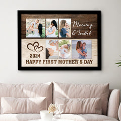 First Mother’s Day Gift | Custom Canvas Photo Collage For New Mom