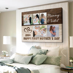 First Mother’s Day Gift | Custom Canvas Photo Collage For New Mom