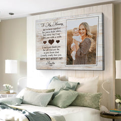 First Time Mothers Day Gift | To My Mommy Mothers Day Wall Art