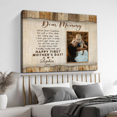 First Time Mothers Day Gift | Custom Photo Mother’s Day Canvas