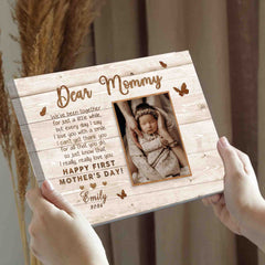 Mother’s Day Gifts For First Time Moms | Dear Mommy Custom Photo Canvas Mothers Day Gifts