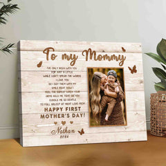 Mothers Day Gift For New Mom | Custom Photo Collage Canvas Mothers Day Gifts
