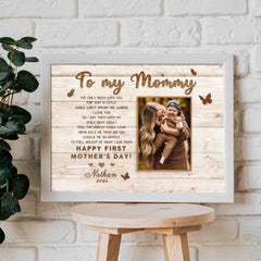 Mothers Day Gift For New Mom | Custom Photo Collage Canvas Mothers Day Gifts