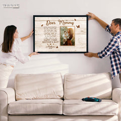 Mothers Day Gift For New Mom | Custom Photo Mothers Day Canvas Art