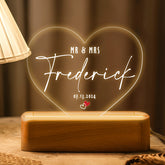 Mr and Mrs Night Light | Custom Mr and Ms Plaque