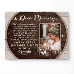 Personalised 1st Mothers Day Gifts | Canvas Mother’s Day Gifts For 1st Mom