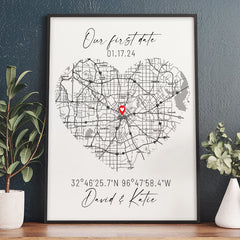 Personalised Gifts for Husband on Valentine’s Day | Custom Map Prints