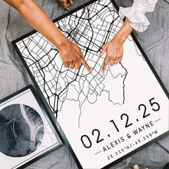 Personalised Gifts for Husband on Valentine’s Day | Custom Map Print