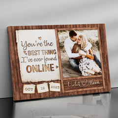 Personalised Gifts Valentines | Custom Valentine’s Day Gifts for Him |Custom Couple Picture Canvas