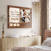 Personalised Gifts Valentines | Custom Valentine’s Day Gifts for Him |Custom Couple Picture Canvas