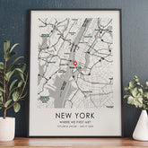Personalised Valentine Gifts for Husband | Custom Map Print