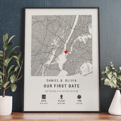 Personalised Valentine Gifts for Husband | Custom Map Prints