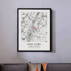 Personalised Valentine Gifts for Husband | Custom Map Print
