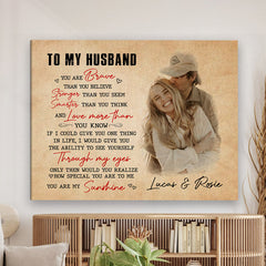 Personalised Valentine Gifts for Husband | Canvas Photo Prints Custom
