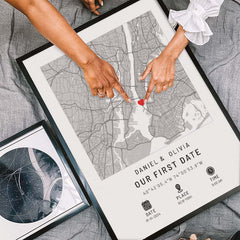 Personalised Valentine Gifts for Husband | Custom Map Prints