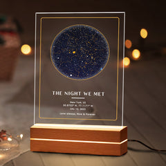 Personalised Valentine’s Gifts for Him | The Night We Met Star Map Plaque