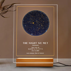Personalised Valentine’s Gifts for Him | The Night We Met Star Map Plaque