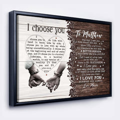 Personalised Valentine Gift For Boyfriend | Custom Canvas Wall Art