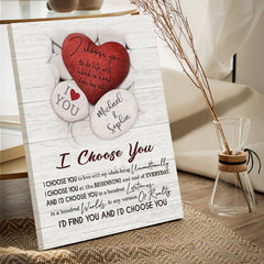 Personalised Valentines Gift For Boyfriend | Custom Canvas Wall Art