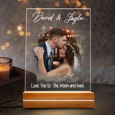 Personalised Valentines Gifts for Him | Custom Photo Night Light
