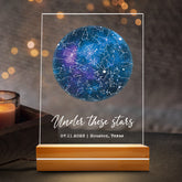 Personalised Valentines Gifts for Him | Custom Star Map Plaque