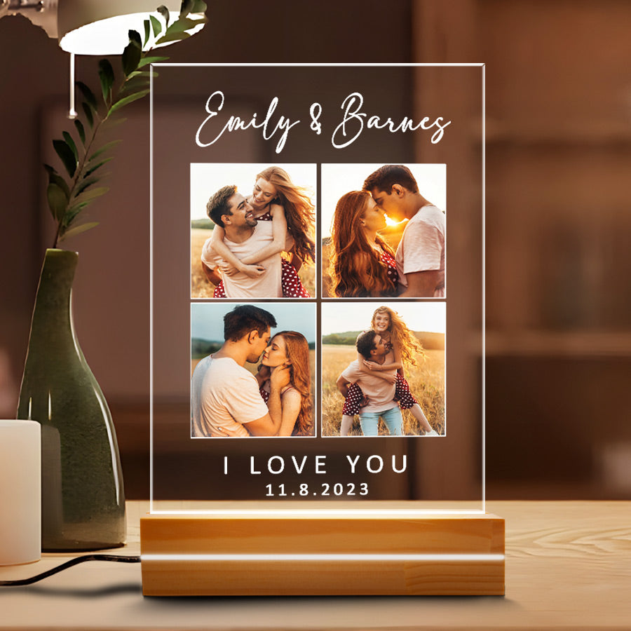 Personalised Valentines Gifts for Him | Custom Photo Plaque