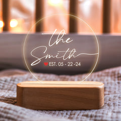 Personalized Anniversary Wedding Gifts for Couple | Custom Acrylic Plaque