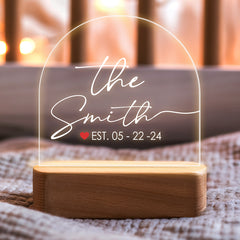 Personalized Anniversary Wedding Gifts for Couple | Custom Acrylic Plaque