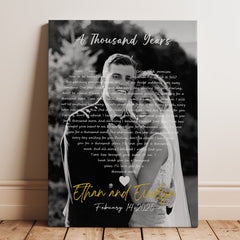 Personalized Gift For Boyfriend Valentine | Valentine Canvas Art Print