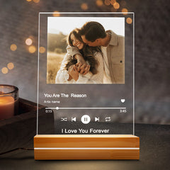 Personalized Gifts for Boyfriend Valentines | Personalized Song Led Night Light