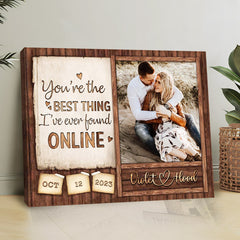 Personalized Gifts for Boyfriend Valentines | Canvas Photo Prints Custom
