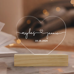 Personalized Night Light Gift| Wedding Gift for Couple