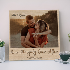 Personalized Valentine Gift for Him | Custom Canvas Poster