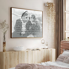 Personalized Valentine Gifts for Him | Custom Song Lyrics on Canvas