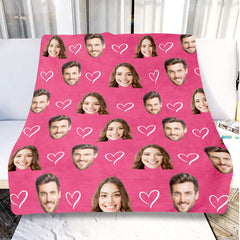 Personalized Valentine Gifts for Him | Custom Blanket with Pictures
