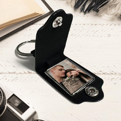 Personalized Valentine Gifts for Him | Custom Leather Keychain