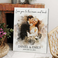 Personalized Valentine’s Day Gift for Husband | Custom Canvas Prints