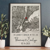 Personalized Valentine’s Day Gifts for Husband | Map Valentine