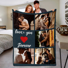 Personalized Valentine’s Gifts for Him | Custom Blanket with Pictures