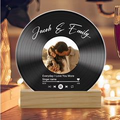 Personalized Valentine’s Gifts for Him | Custom Vinyl Record Plaque