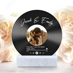 Personalized Valentine’s Gifts for Him | Custom Vinyl Record Plaque