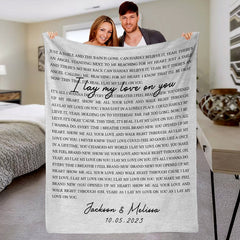 Personalized Valentines Day Gifts for Him | Custom Blanket