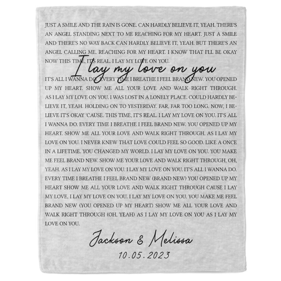 Personalized Valentines Day Gifts for Him | Custom Blanket