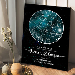 Personalized Valentines Day Gifts | Personalized Valentines Gifts for Husband | Couples Canvas Painting